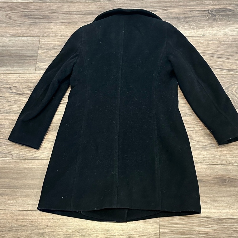 J. Crew Wool Black Double Breasted Pea Coat Size Petite 0 - Picture 5 of 7
